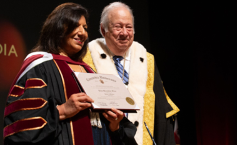 Kiran Mazumdar-Shaw Conferred with Honorary Doctorate From Concordia University